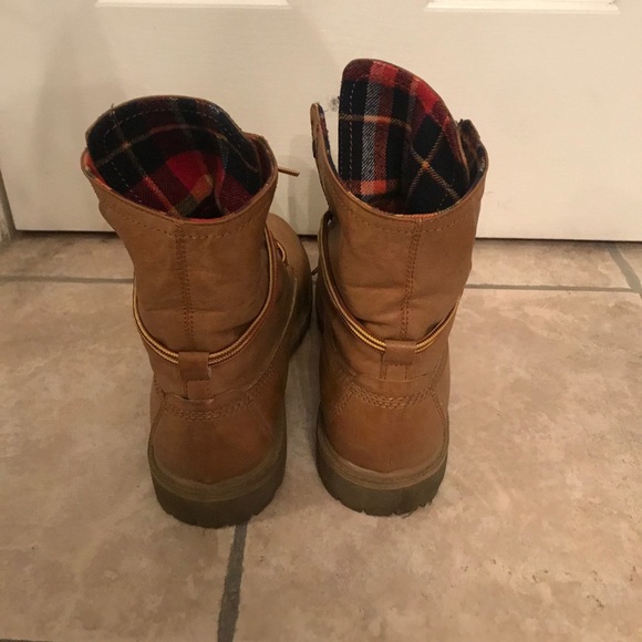 Esprit Lace Up Khaki Boots - Picture 4 of 7